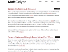 Tablet Screenshot of matt.colyer.name